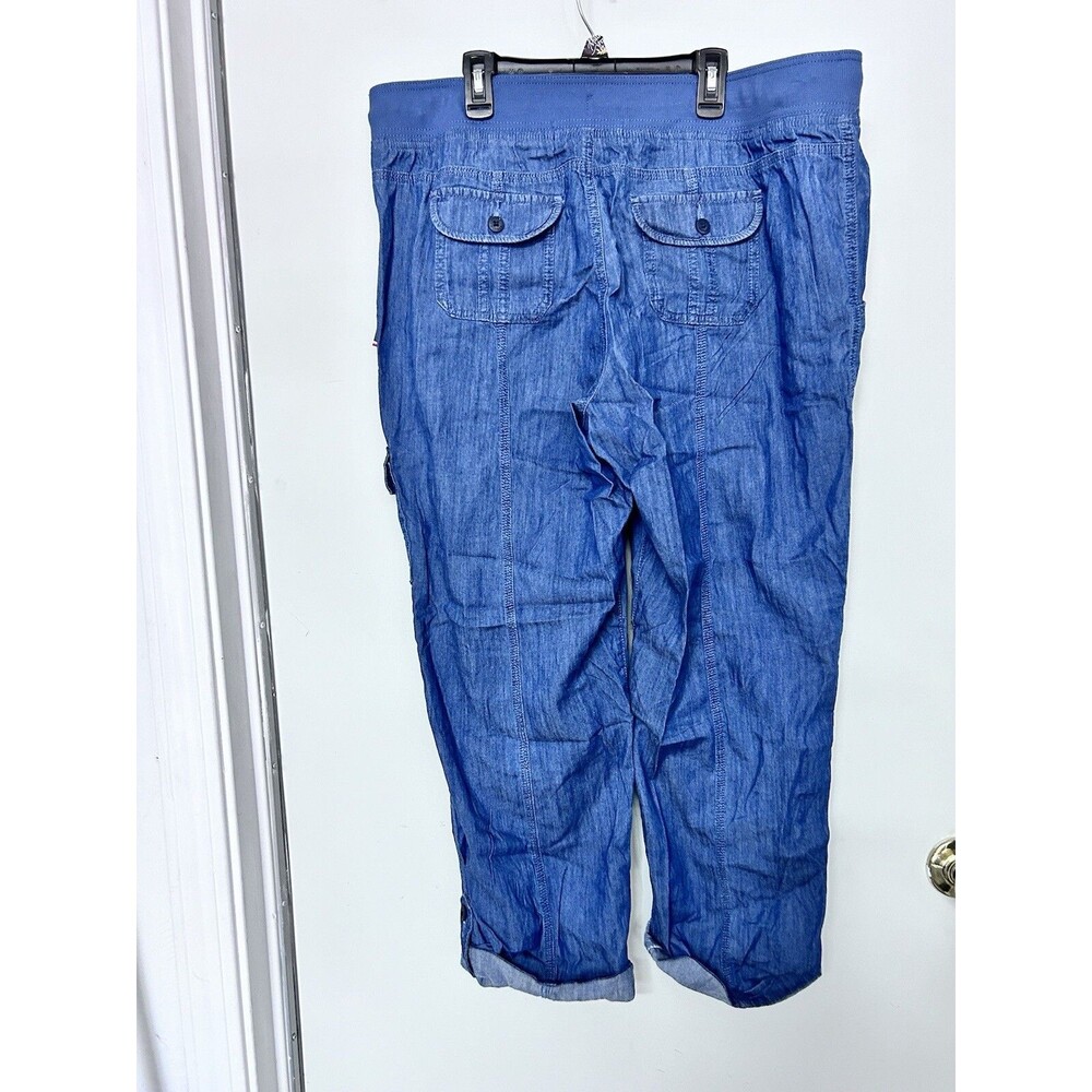 Tommy Hilfiger women's Soft Pant Chambray Blue XL - Picture 11 of 14